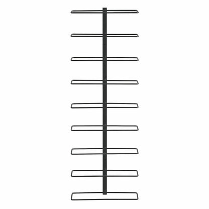 Artiss Wall Mounted Wine Rack 9 Bottles Display Storage Organizer Metal Black-Furniture > Dining > Wine Racks-PEROZ Accessories