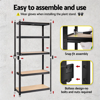 Giantz Garage Shelving 1.5X0.7m Warehouse Shelves Storage Rack Pallet Racking-Tools > Tools Storage > Wall Storage Racks-PEROZ Accessories
