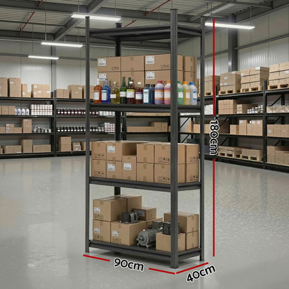 Giantz Garage Shelving 1.8X0.9m Warehouse Rack Storage Shelves Workshop Racks Steel-Tools > Tools Storage > Wall Storage Racks-PEROZ Accessories
