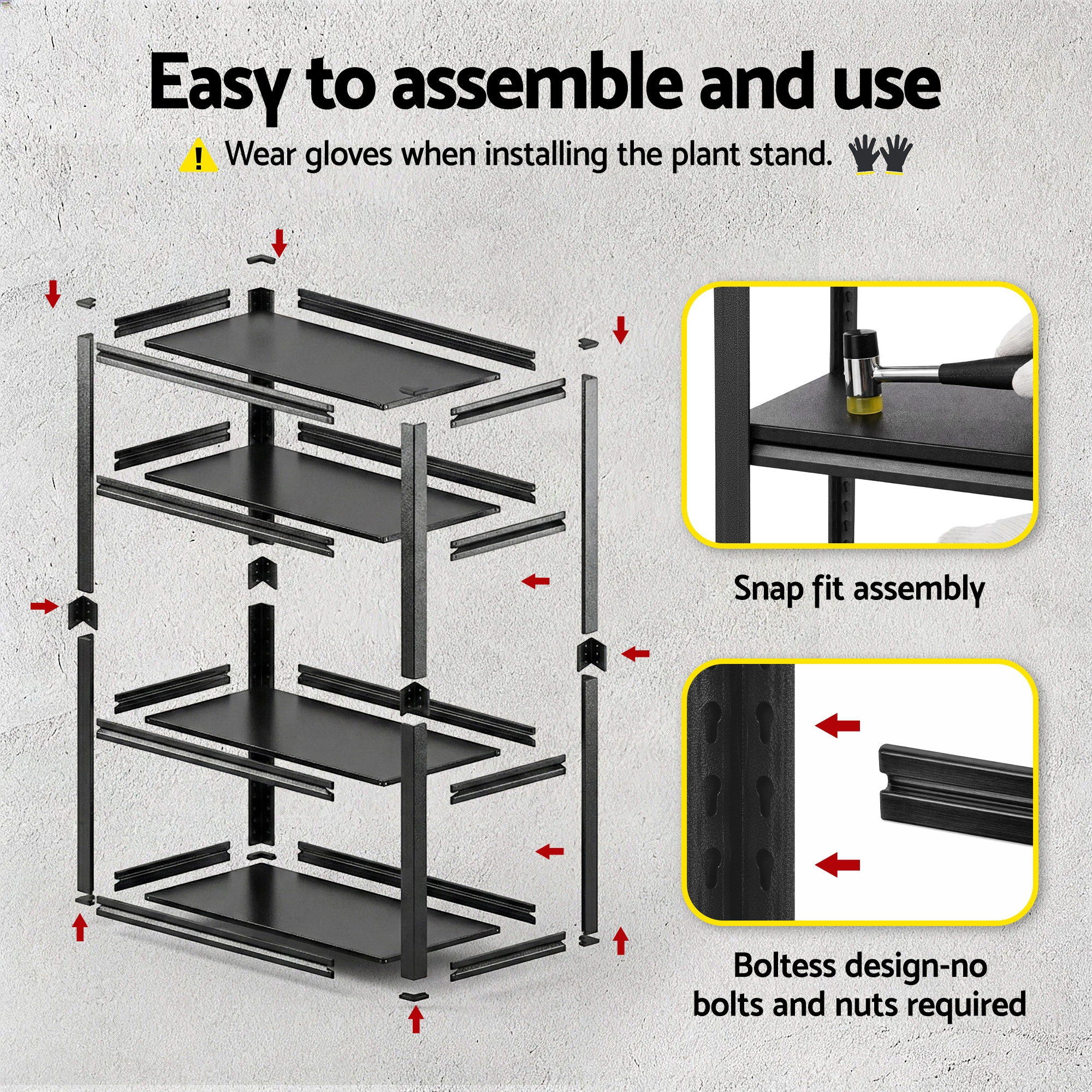 Giantz Garage Shelving 1.8X0.9m Warehouse Rack Storage Shelves Workshop Racks Steel-Tools > Tools Storage > Wall Storage Racks-PEROZ Accessories