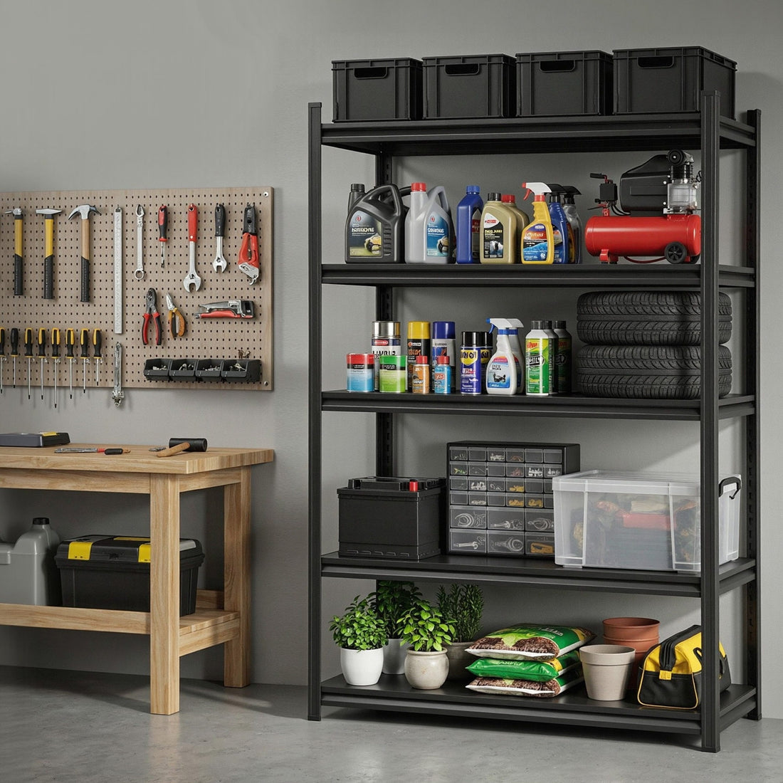 Giantz Garage Shelving 1.8X1.2m Warehouse Rack Storage Shelves Workshop Racks Steel-Tools > Tools Storage > Wall Storage Racks-PEROZ Accessories