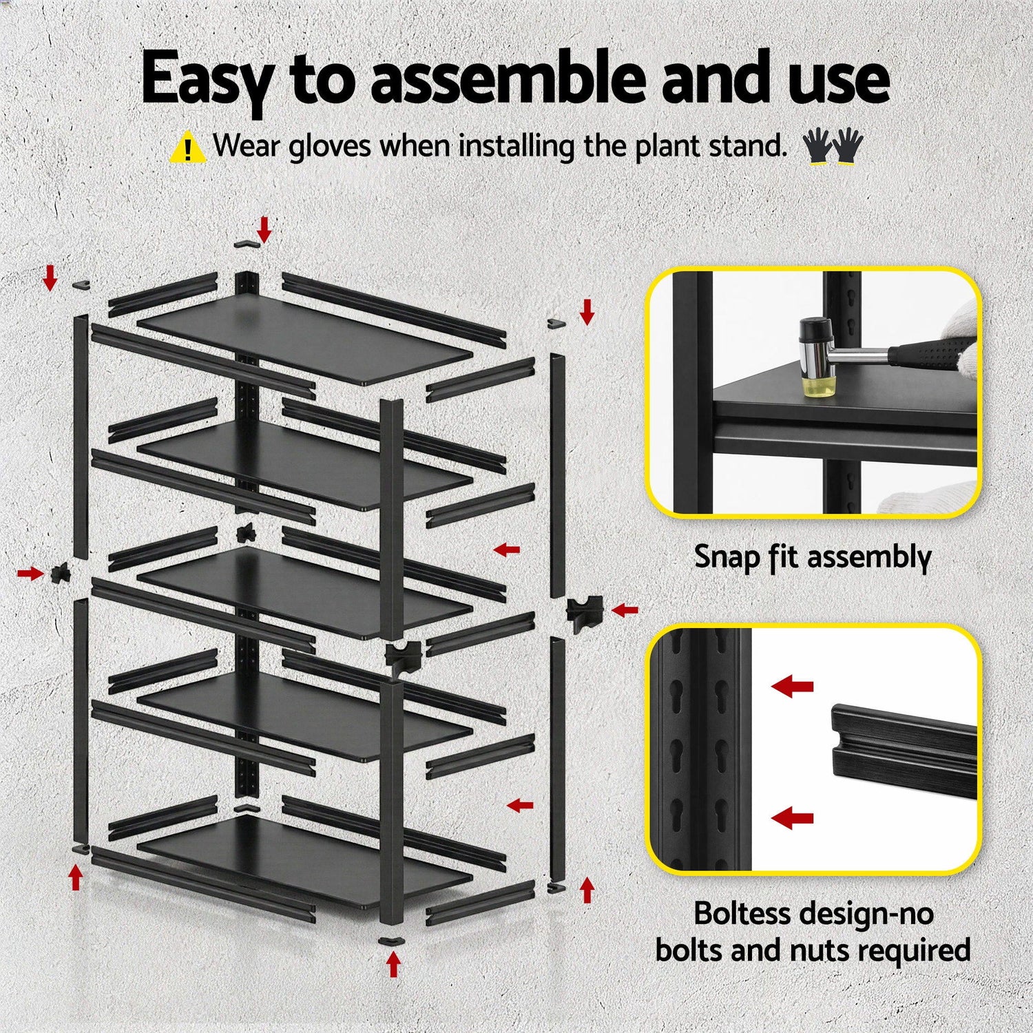 Giantz Garage Shelving 1.8X1.2m Warehouse Rack Storage Shelves Workshop Racks Steel-Tools > Tools Storage > Wall Storage Racks-PEROZ Accessories