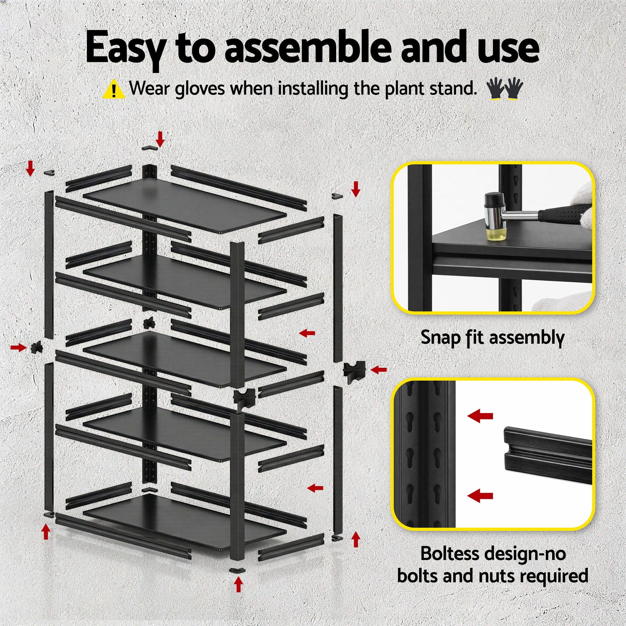 Giantz Garage Shelving 1.8X1.2m Warehouse Rack Storage Shelves Workshop Racks Steel-Tools > Tools Storage > Wall Storage Racks-PEROZ Accessories