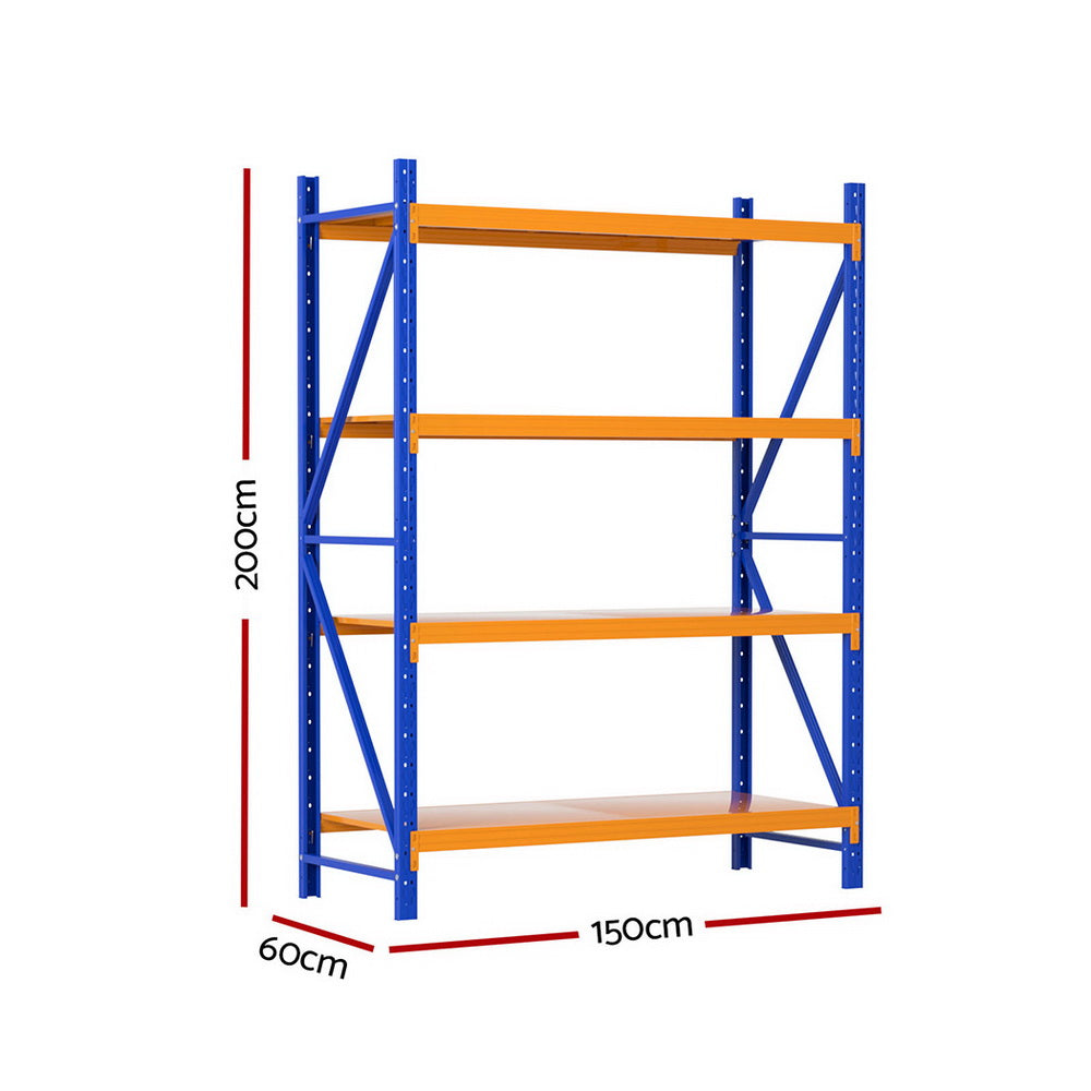 Giantz 2Mx1.5M Warehouse Shelving Garage Rack-Tools &gt; Tools Storage &gt; Utility Trolleys-PEROZ Accessories