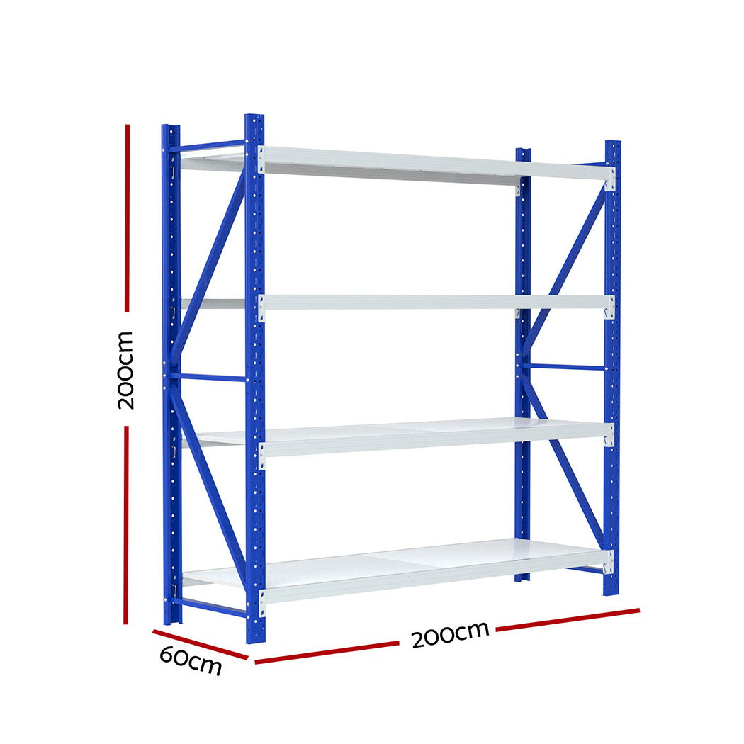 Giantz 2Mx2M Warehouse Shelving Garage Rack-Tools &gt; Tools Storage &gt; Utility Trolleys-PEROZ Accessories
