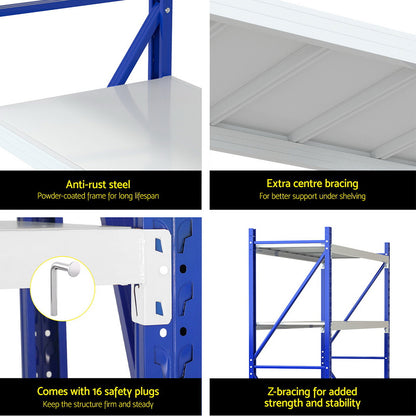 Giantz 2Mx2M Warehouse Shelving Garage Rack-Tools &gt; Tools Storage &gt; Utility Trolleys-PEROZ Accessories