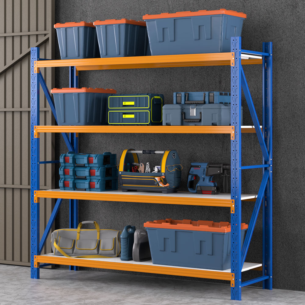 Giantz 2Mx2M Garage Shelving Warehouse Rack Pallet Racking Storage Shelf Blue-Tools &gt; Tools Storage &gt; Wall Storage Racks-PEROZ Accessories
