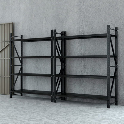 Giantz 4Mx2.4M Garage Shelving Warehouse Rack Black-Tools &gt; Tools Storage &gt; Wall Storage Racks-PEROZ Accessories