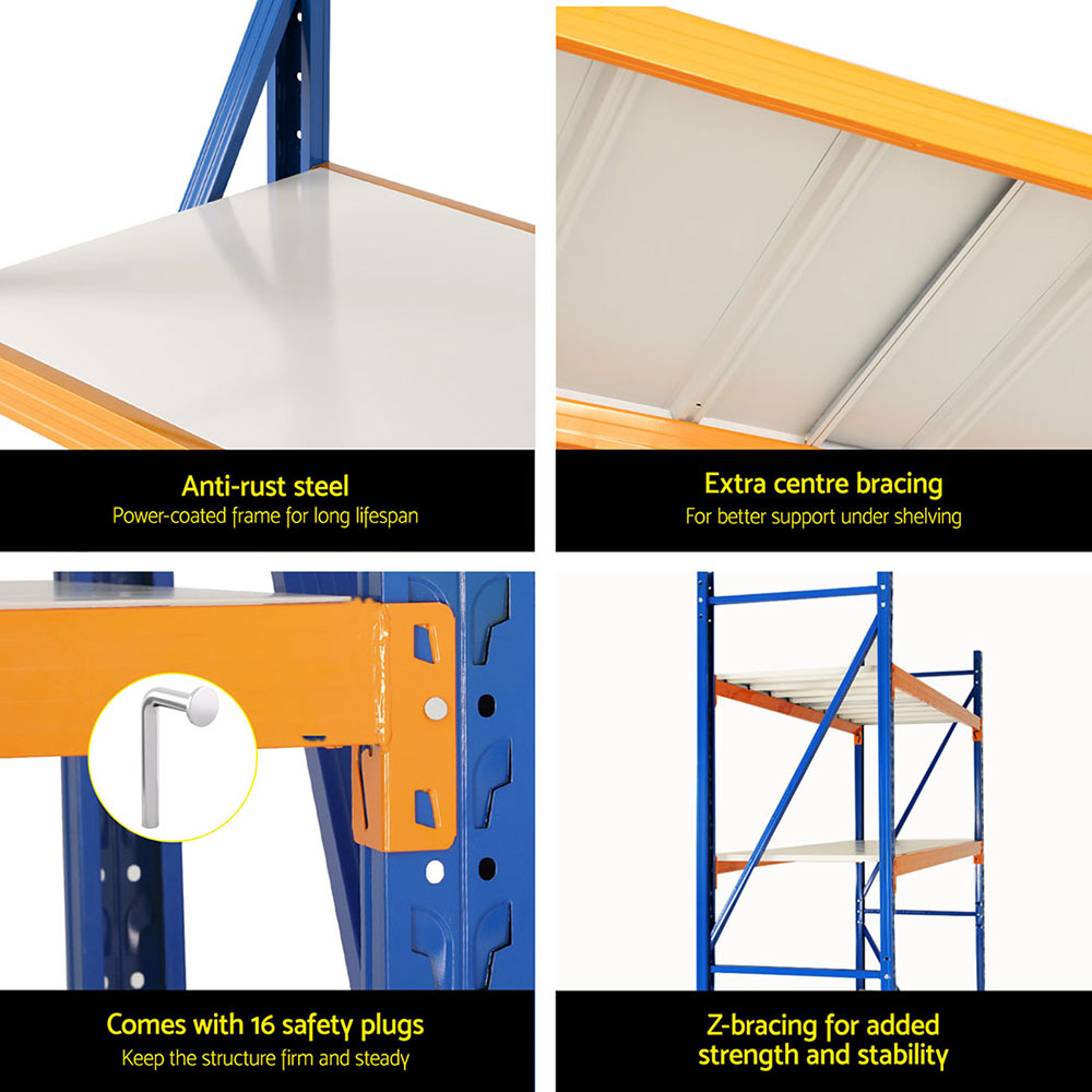Giantz 4Mx2.4M Garage Shelving Warehouse Rack-Tools &gt; Tools Storage &gt; Wall Storage Racks-PEROZ Accessories