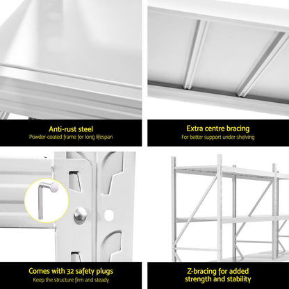 3Mx2M Giantz Garage Shelving Warehouse Rack-Tools &gt; Tools Storage &gt; Wall Storage Racks-PEROZ Accessories