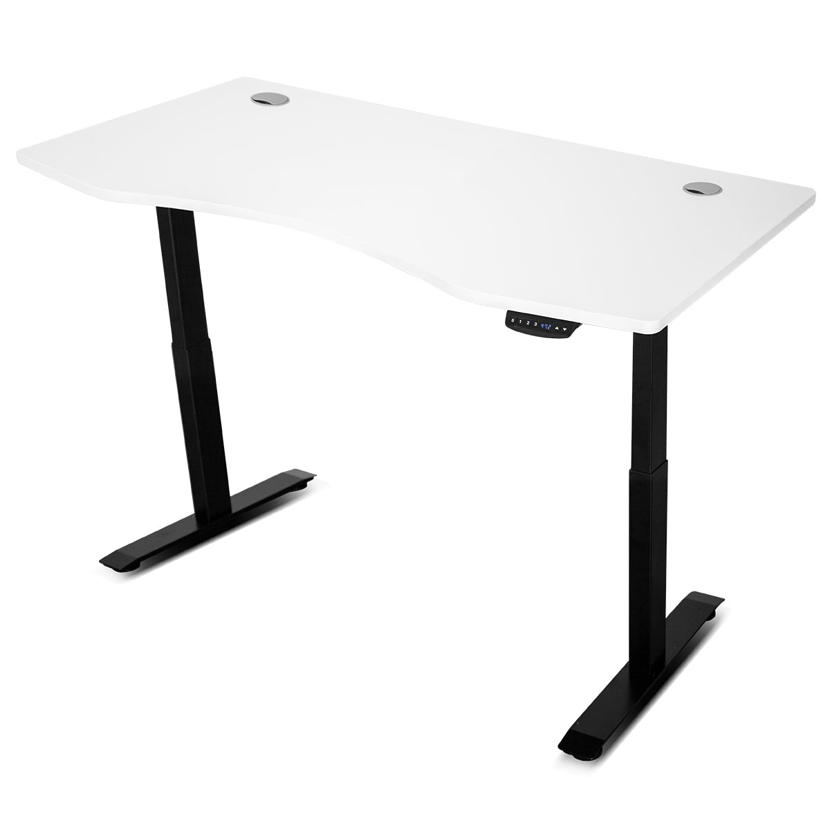 WalkingPad C2 Treadmill + ErgoDesk Automatic Standing Desk 1500mm in White/Black + Cable Management Tray-Walking Pad-PEROZ Accessories
