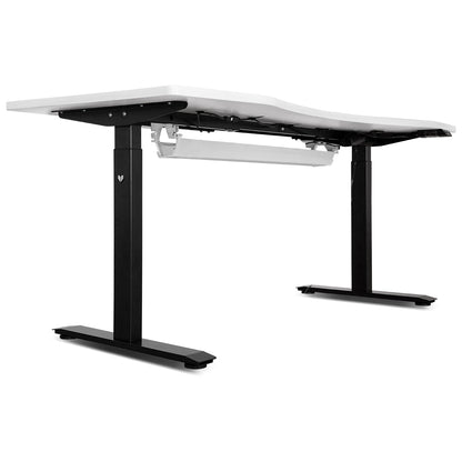 WalkingPad C2 Treadmill + ErgoDesk Automatic Standing Desk 1500mm in White/Black + Cable Management Tray-Walking Pad-PEROZ Accessories