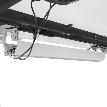 WalkingPad MC21 with Dual Motor Automatic Standing Desk 180cm in White/Black and Cable Management-Walking Pad-PEROZ Accessories
