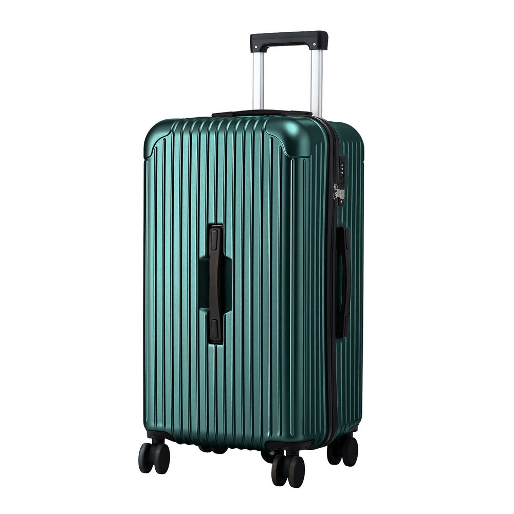 Wanderlite 28" Trunk Luggage Suitcase Travel 5 Wheels Type-C Port TSA Green-Electronics > Business &amp; Home Security > Safes &amp; Lock Boxes-PEROZ Accessories