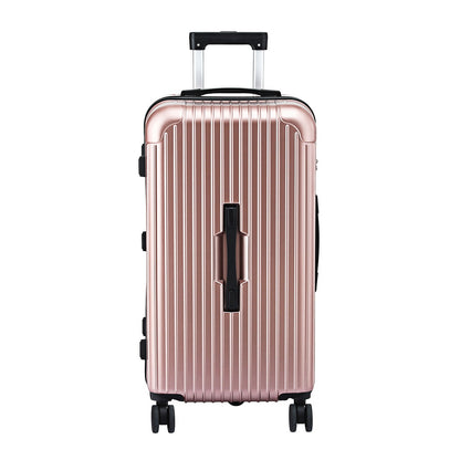 Wanderlite 28" Trunk Luggage Suitcase Travel 5 Wheels Type-C Port TSA Rose Gold-Electronics > Business &amp; Home Security > Safes &amp; Lock Boxes-PEROZ Accessories