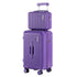 Wanderlite 2pcs Trunk Luggage Suitcase Travel Carry On TSA Lock 12" 20" Purple-Home & Garden > Travel > Suitcases-PEROZ Accessories