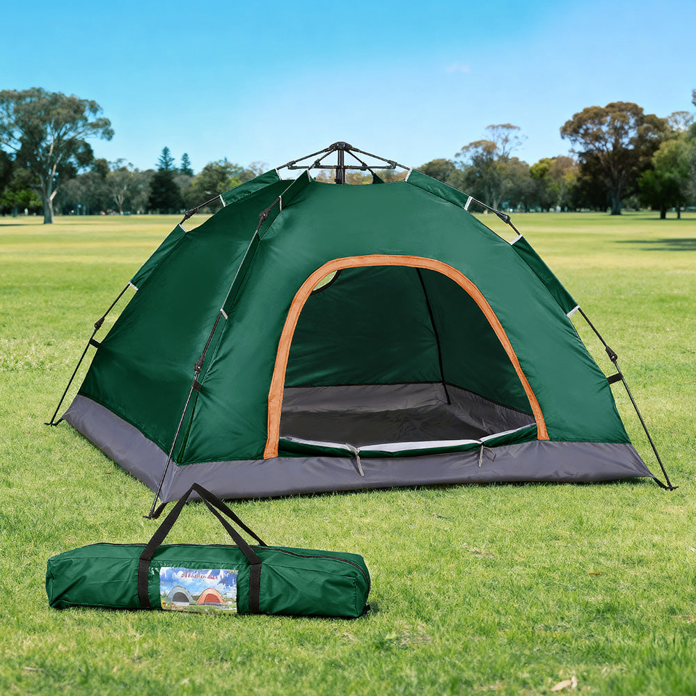 Weisshorn Camping Tent Instant Tent Pop up 2 Person Outdoor Hiking Tents Hiking Green-Outdoor Recreation &gt; Camping &gt; Tents-PEROZ Accessories