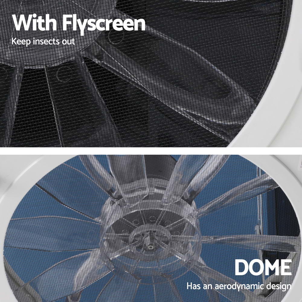 Weisshorn Caravan Air Vent Roof Hatch 12V Shower Fan Reversible Airlfow Rainy Use Camper-Outdoor Recreation > Camping > Caravan Accessories-PEROZ Accessories