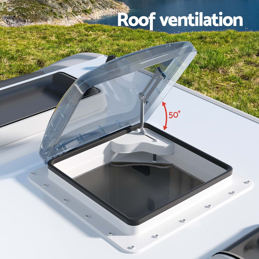 Weisshorn Caravan Roof Vent Air Exhaust Hatch RV Motorhome Camper White-Outdoor Recreation > Camping > Caravan Accessories-PEROZ Accessories