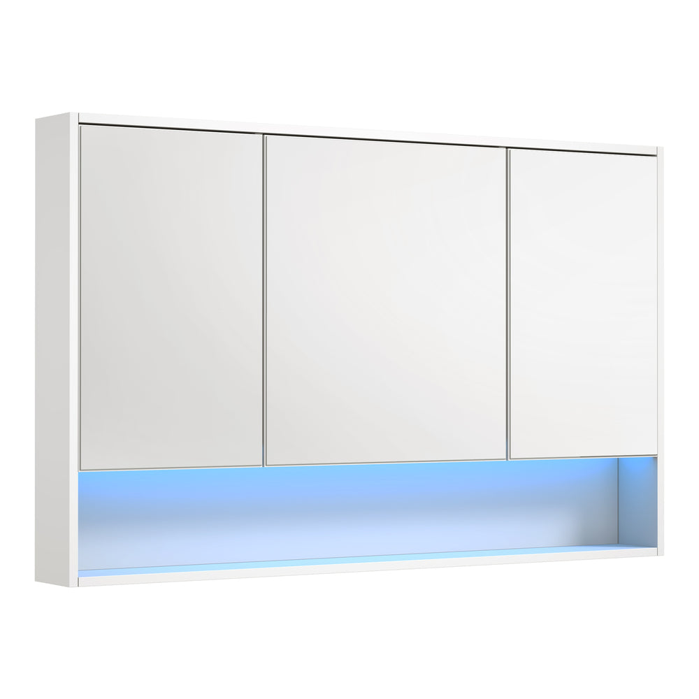 Welba Bathroom Mirror Cabinet LED Wall Storage 1200x750mm-Bathroom Cabinet-PEROZ Accessories