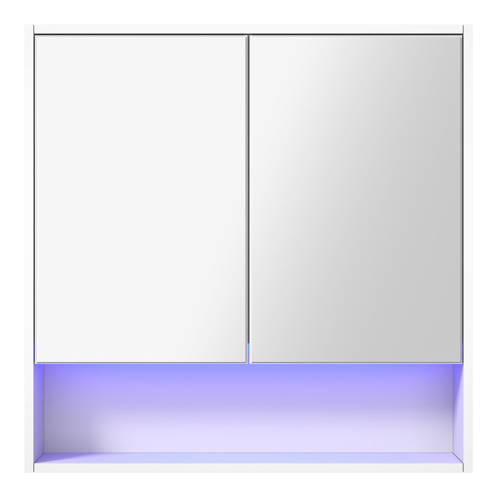Welba Bathroom Mirror Cabinet LED Wall Storage 750x750mm-Bathroom Cabinet-PEROZ Accessories