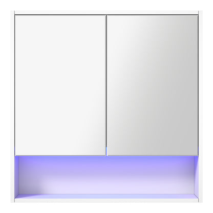 Welba Bathroom Mirror Cabinet LED Wall Storage 750x750mm-Bathroom Cabinet-PEROZ Accessories