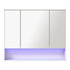 Welba Bathroom Mirror Cabinet LED Wall Storage 900x750mm-Bathroom Cabinet-PEROZ Accessories