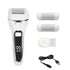 White Rechargeable Electric Foot File Callus Remover with LED Display and USB Charging-Foot Care-PEROZ Accessories