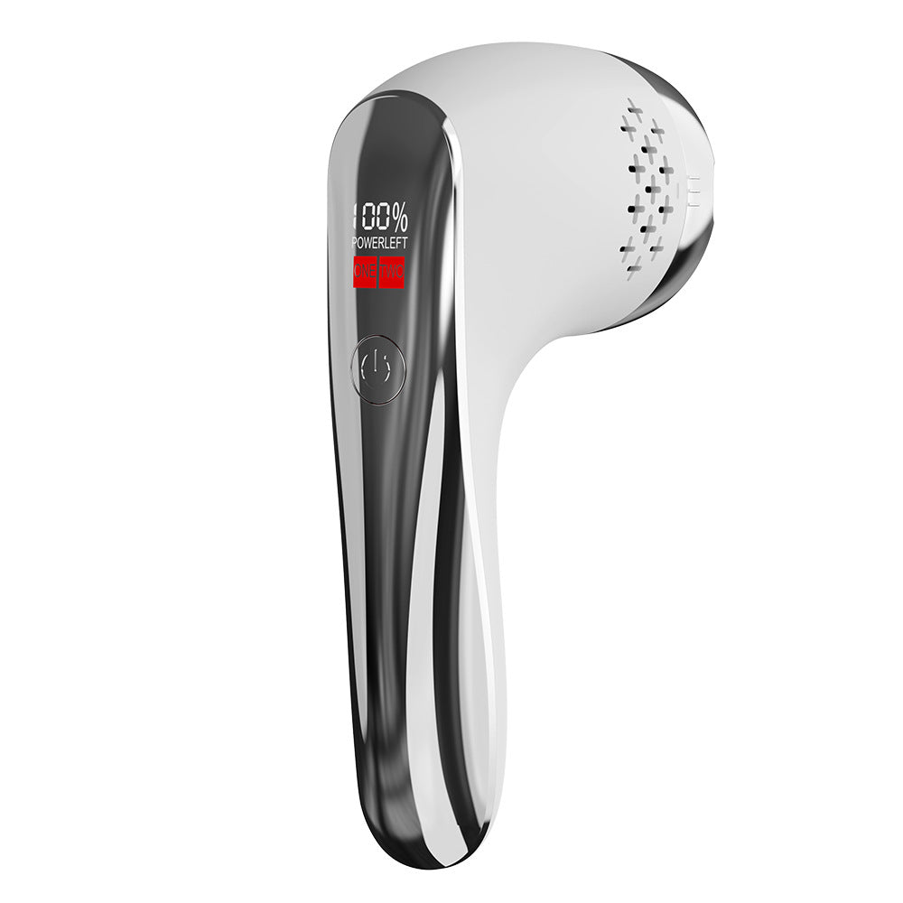 White Rechargeable Electric Foot Grinder with Suction - Complete 10-Piece Pedicure Kit-Foot Care-PEROZ Accessories