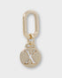 Letter X Charm With Oval Hinge Ring Clip-Accessories-PEROZ Accessories