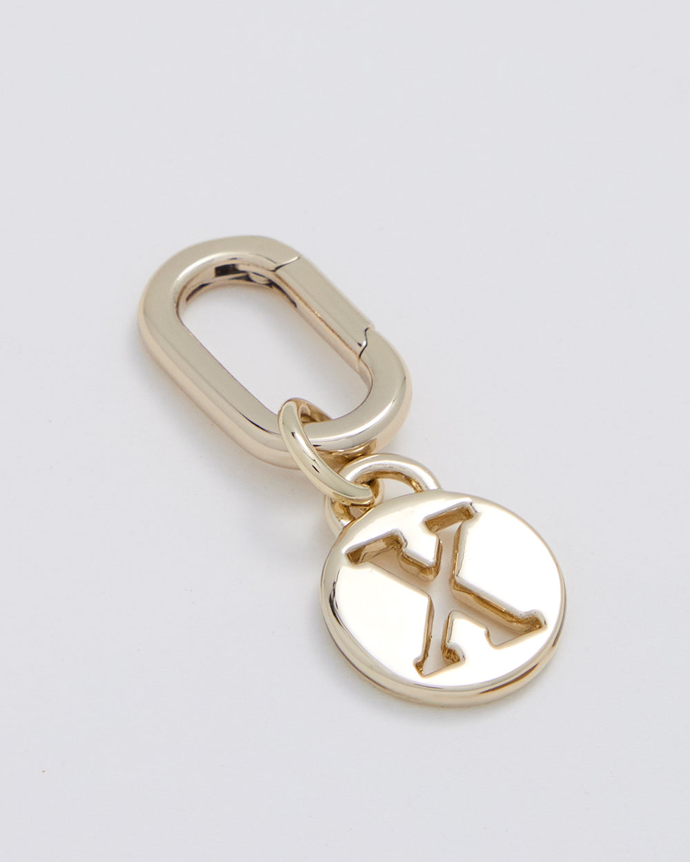 Letter X Charm With Oval Hinge Ring Clip-Accessories-PEROZ Accessories