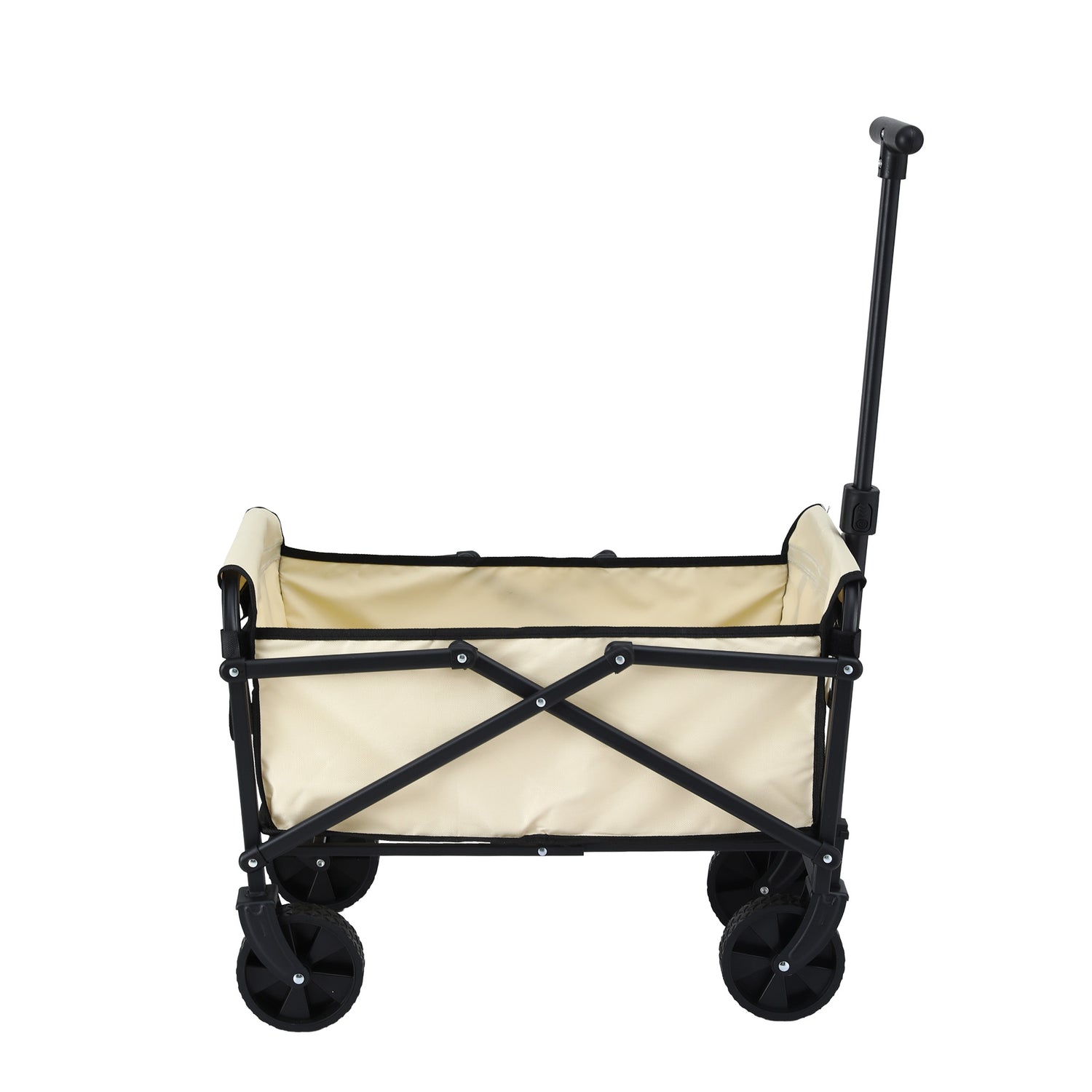 Gardeon Garden Cart Folding Trolley Camping Wagon Barrow Outdoor Beach Beige-Home &amp; Garden > Garden Tools > Spreaders &amp; Wheelbarrows-PEROZ Accessories