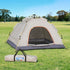 Weisshorn Camping Tent Instant Tent Pop up 2 Person Outdoor Hiking Tents Hiking Beige-Outdoor Recreation > Camping > Tents-PEROZ Accessories