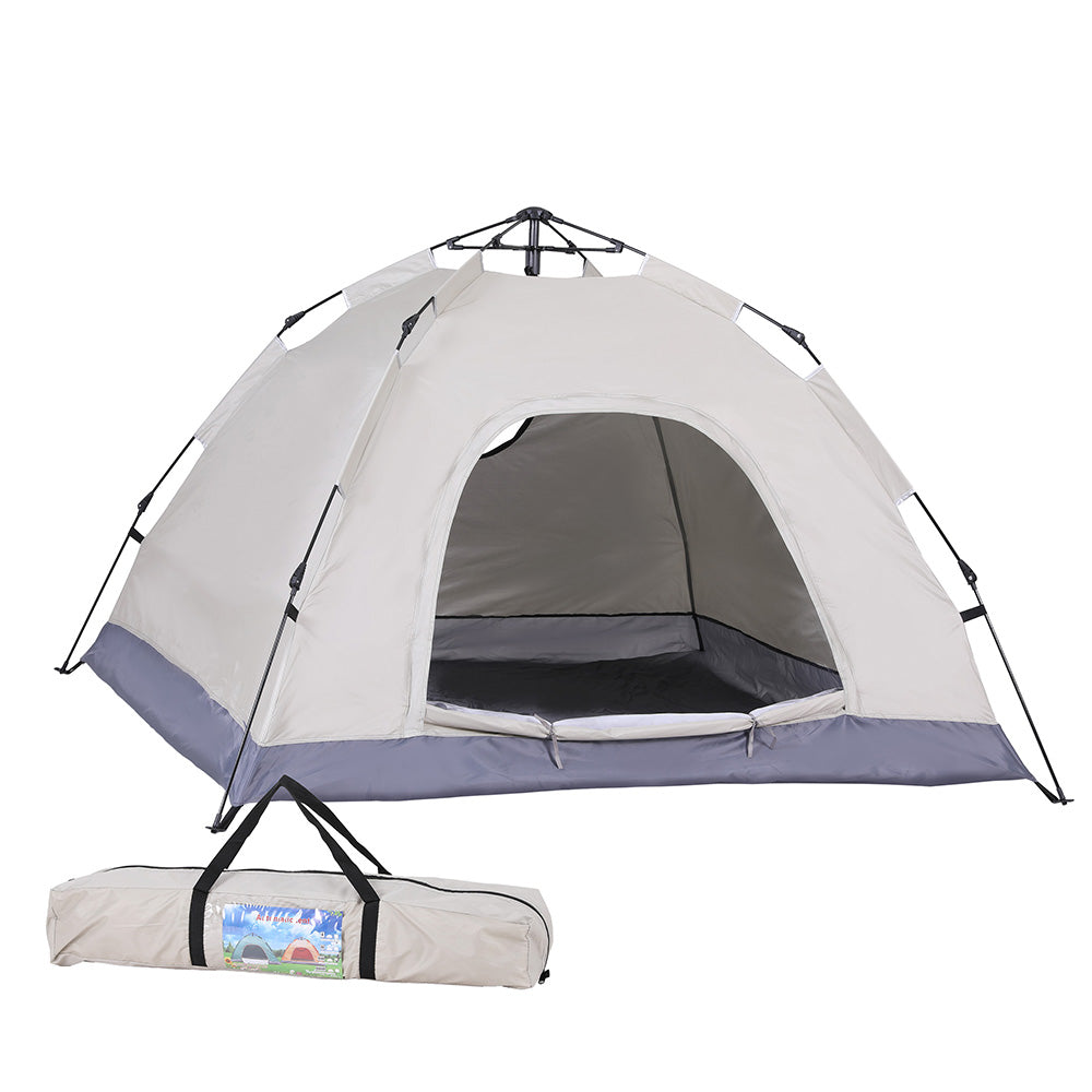 Weisshorn Camping Tent Instant Tent Pop up 2 Person Outdoor Hiking Tents Hiking Beige-Outdoor Recreation &gt; Camping &gt; Tents-PEROZ Accessories