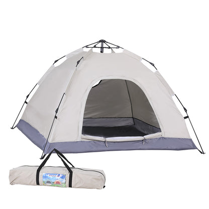 Weisshorn Camping Tent Instant Tent Pop up 2 Person Outdoor Hiking Tents Hiking Beige-Outdoor Recreation &gt; Camping &gt; Tents-PEROZ Accessories