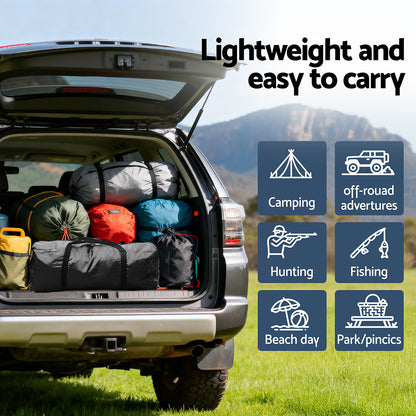 Weisshorn Camping Tent Car SUV Rear Hatchback Tents Canopy Portable Outdoor Family Black-Outdoor Recreation &gt; Camping &gt; Tents-PEROZ Accessories