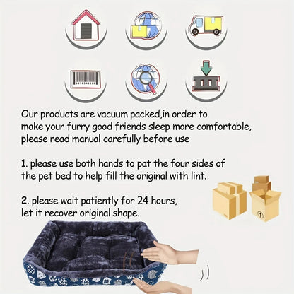 XL Blue Pet Dog Bed Sofa Mat for All Sizes-Pet Care > Dog Supplies > Dog Beds-PEROZ Accessories
