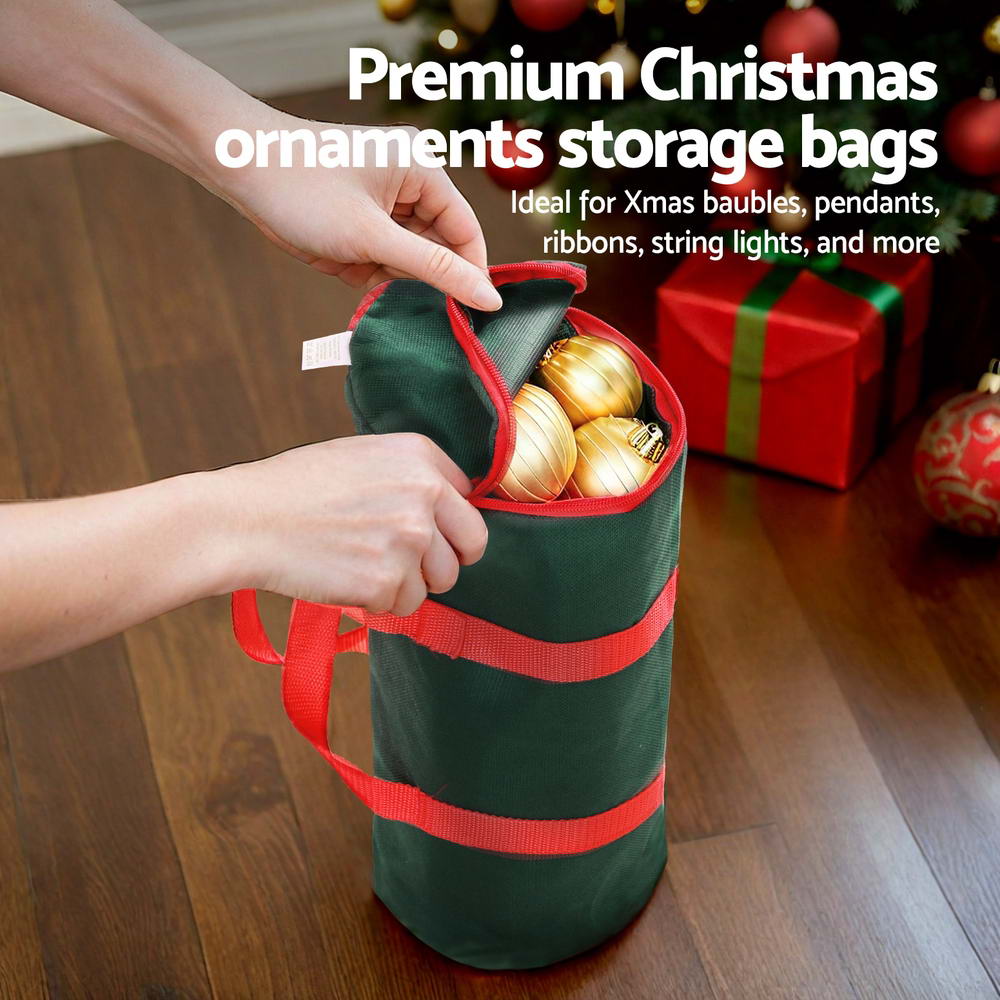 Jingle Jollys Christmas Baubles Storage Bag Xmas Ornaments Bag Container Green-Home &amp; Garden &gt; Storage &gt; Clothing &amp; Wardrobe Storage-PEROZ Accessories