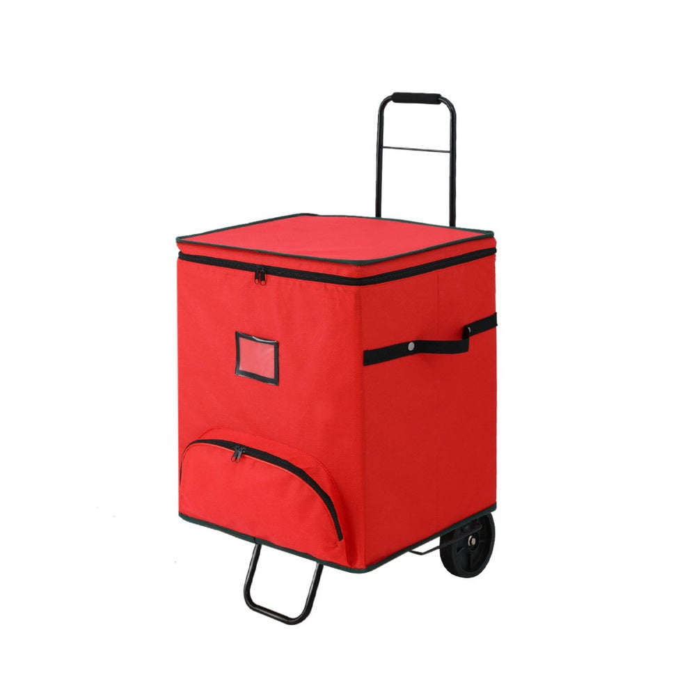 Jingle Jollys Christmas Baubles Storage Cart Roller 125 Dividers-Home &amp; Garden &gt; Storage &gt; Storage Boxes-PEROZ Accessories