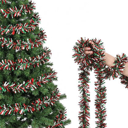 Jingle Jollys 20M Christmas Tinsel Garland Mixed Colors Xmas Party Decoration