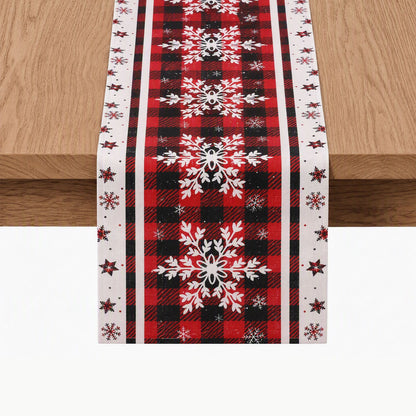 Jingle Jollys Christmas Table Runner Snowflake 190x32CM Dining Party Decor Linen