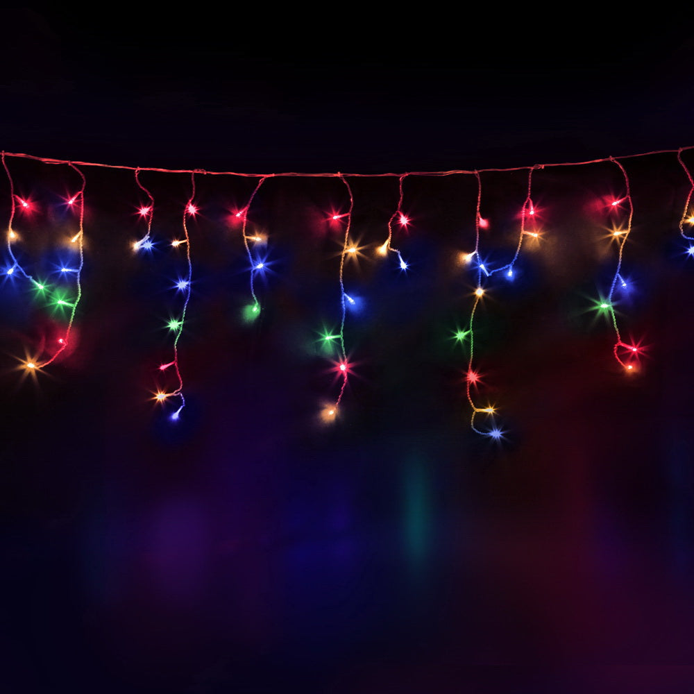 Jingle Jollys 32M Christmas Lights Icicle String Light 960 LED Multi-coloured-Occasions &gt; Christmas &gt; Outdoor Decorations &amp; Lights-PEROZ Accessories