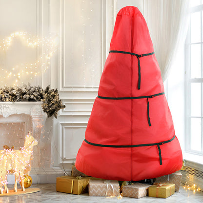 Jingle Jollys Christmas Tree Storage Bag Fits Up to 8ft Tree Xmas Bag Zipper Red-Occasions &gt; Christmas &gt; Christmas Decorations-PEROZ Accessories