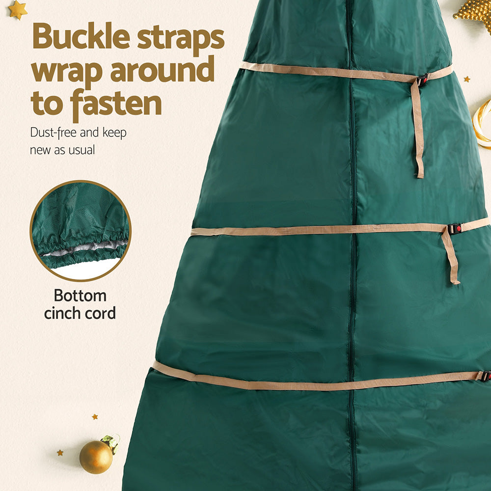 Jingle Jollys Christmas Tree Storage Bag Fits Up to 9ft Tree Xmas Bag Green-Occasions &gt; Christmas &gt; Christmas Decorations-PEROZ Accessories