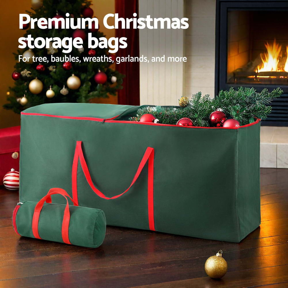 Jingle Jollys Christmas Tree Baubles Storage Bag Set Ornaments Container Box-Christmas Trees-PEROZ Accessories