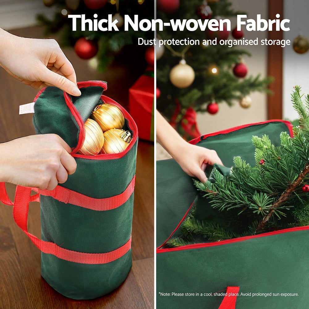 Jingle Jollys Christmas Tree Baubles Storage Bag Set Ornaments Container Box-Christmas Trees-PEROZ Accessories