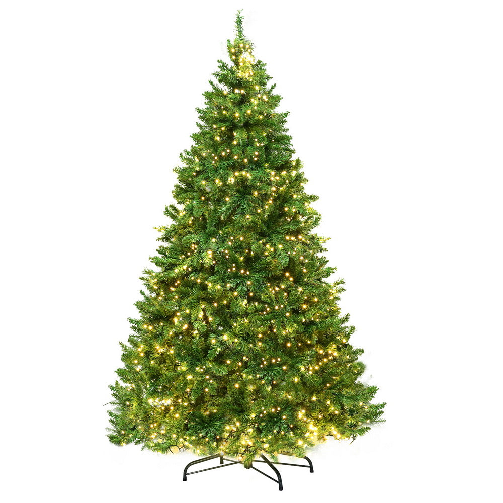 Jingle Jollys Christmas Tree 2.4m Xmas Tree Decorations 1488 LEDs-Christmas Trees-PEROZ Accessories
