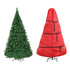 Jingle Jollys 2.4m Pre-Lit Christmas Tree 1488 LED Green with Red Storage Bag-Occasions > Christmas > Christmas Trees-PEROZ Accessories