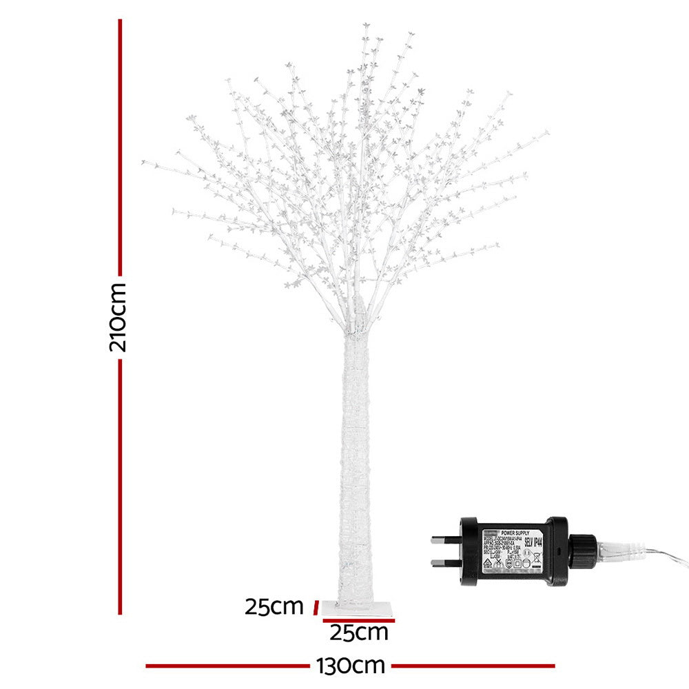 Jingle Jollys Christmas Tree 2.1m 780 LED Lights Cherry Blossom Trees Xmas Decor-Occasions &gt; Christmas &gt; Christmas Trees-PEROZ Accessories