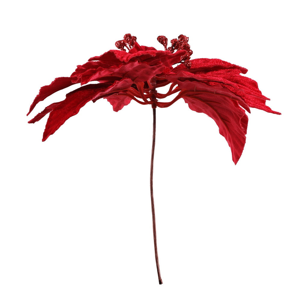 Jingle Jollys 14Pcs Christmas Tree Flowers Set Xmas Garland Wreath Ornaments Red-Occasions &gt; Christmas &gt; Christmas Decorations-PEROZ Accessories